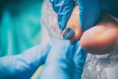 Pedikür spa salonda