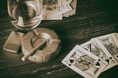 Vinnitsa, Ukrayna - 15 Ocak 2017: poker oynamaya hazır