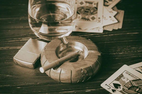 Vinnitsa, Ukrayna - 15 Ocak 2017: poker oynamaya hazır