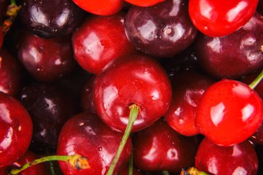Güzel sulu tatlı kiraz