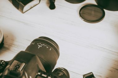 Vinnitsa, Ukrayna - 18 Ocak 2017: Photograp aksesuarlar