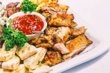 Soğuk kesim. Lezzetli yemekler.