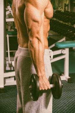 Spor salonunda vücut geliştirme