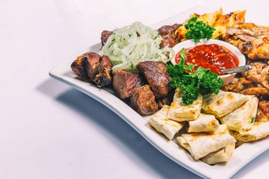 Soğuk kesim. Lezzetli yemekler.