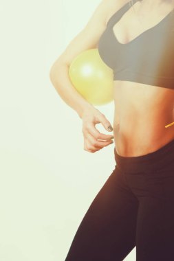 Fitness kız poz, kapsamlı bir yaşam tarzı.