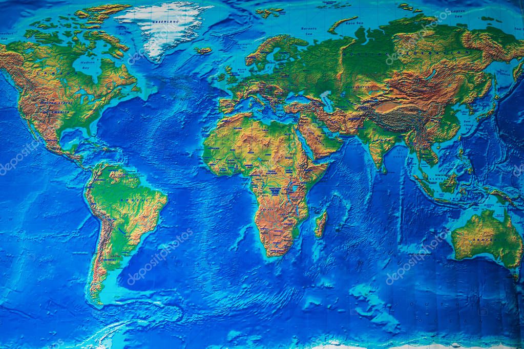 Sfondo di mappa del mondo fisico — Foto Stock © aallm ... Sfondo di mappa del mondo fisico — Foto Stock © aallm ...