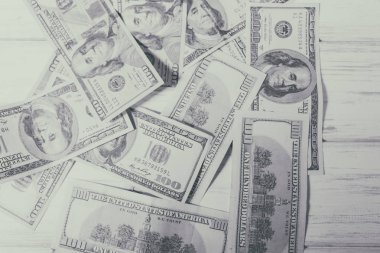 Yüz dolar faturaları ile arka plan