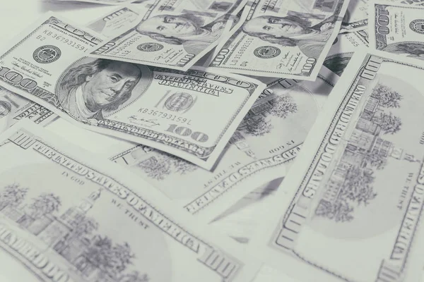 Yüz dolar faturaları ile arka plan