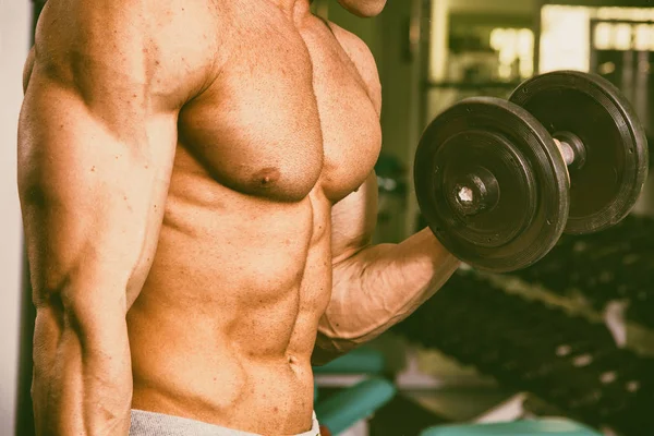 Spor salonunda vücut geliştirme