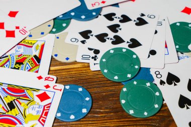 İskambil ve poker Tema arka plan