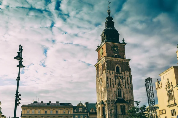 Krakow, Polonya - 15 Eylül 2016: Krakow güzel sokaklarında