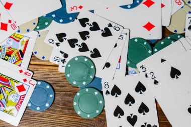 İskambil ve poker Tema arka plan