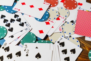 İskambil ve poker Tema arka plan