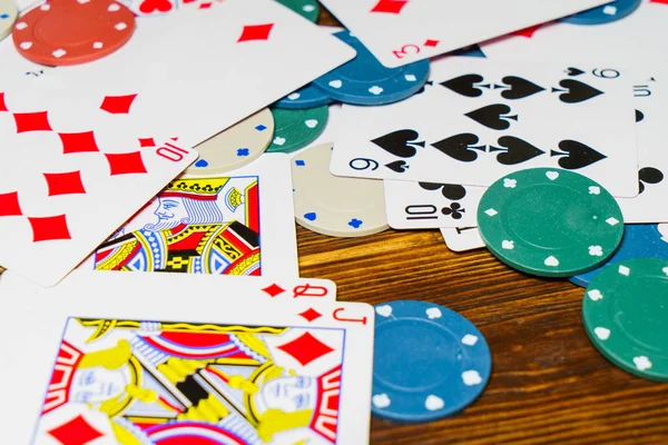 İskambil ve poker Tema arka plan — Stok fotoğraf