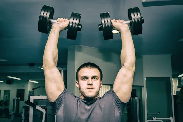 Training in the gym — Stock Photo, Image