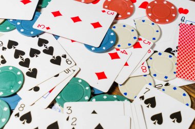 İskambil ve poker Tema arka plan