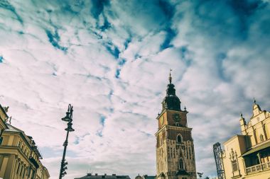 Krakow, Polonya - 15 Eylül 2016: Krakow güzel sokaklarında