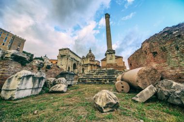 Roma Forumu, şehir manzaraları.