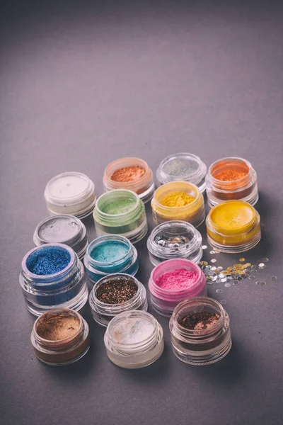 Glitterers for make-up — Stock Photo, Image