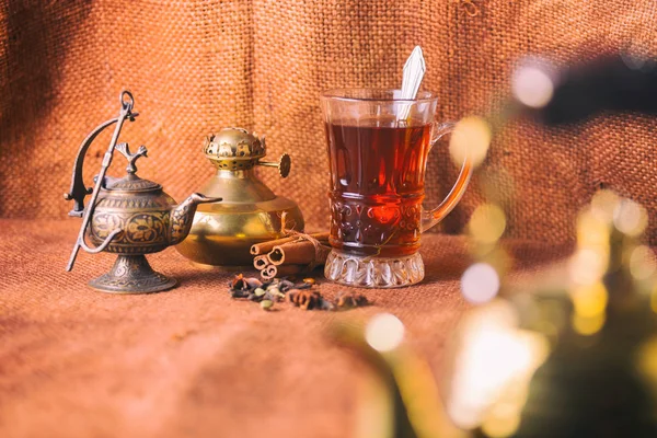Ceremonia del té en árabe — Foto de Stock