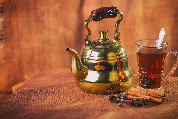 Ceremonia del té en árabe — Foto de Stock
