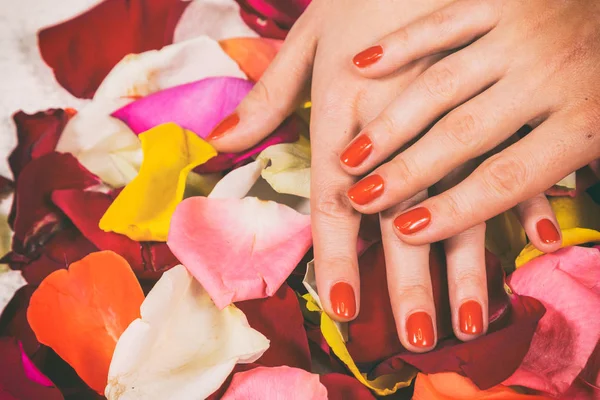 Manicure chique no spa . — Fotografia de Stock