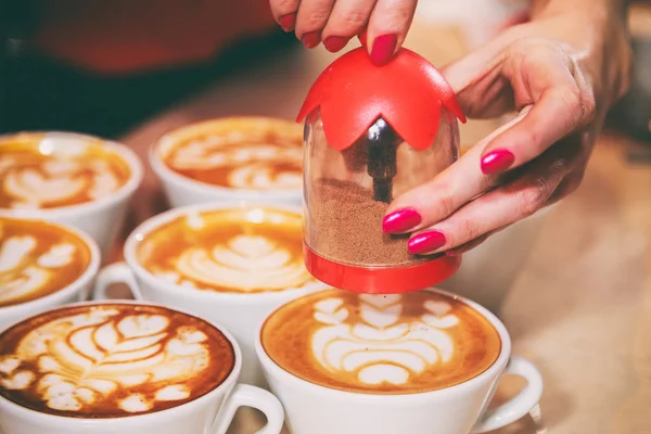 Making coffee is a delicious drink. — Stock Photo, Image