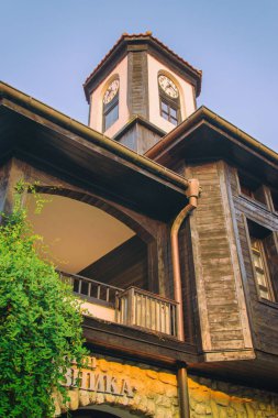 Güzel ada mimarisi, şehir manzaraları.