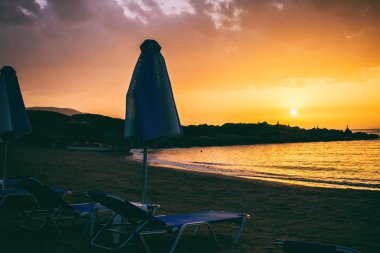 Gün batımında deniz