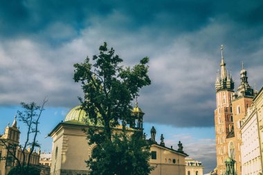 Krakow, Polonya - 15 Eylül 2016: Krakow güzel sokaklarında