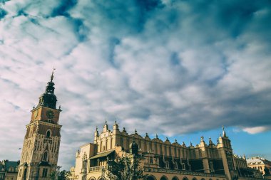 Krakow, Polonya - 15 Eylül 2016: Krakow güzel sokaklarında