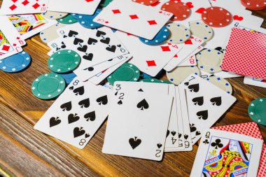 İskambil ve poker Tema arka plan