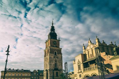 Krakow, Polonya - 15 Eylül 2016: Krakow güzel sokaklarında