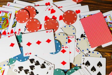 İskambil ve poker Tema arka plan