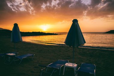 Gün batımında deniz