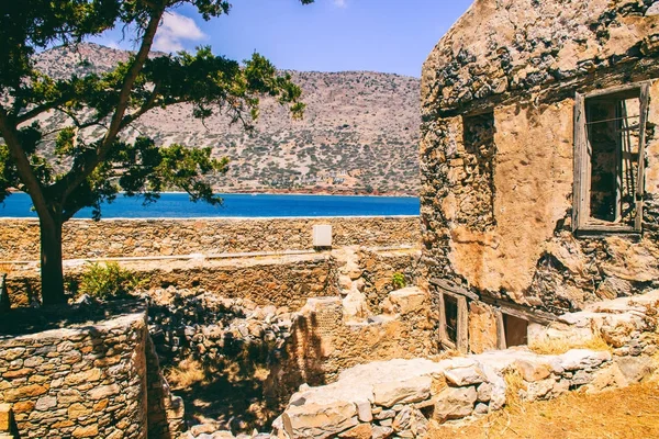 Spinalonga ilha na Grécia — Fotografia de Stock