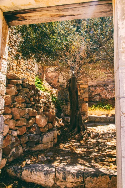 Isola di Spinalonga in Grecia — Foto Stock
