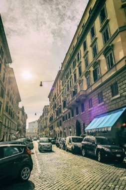 Güzel sokaklar ve Roma manzaraları