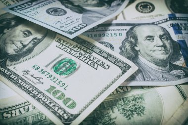Yüz dolarlık banknotların arka planı