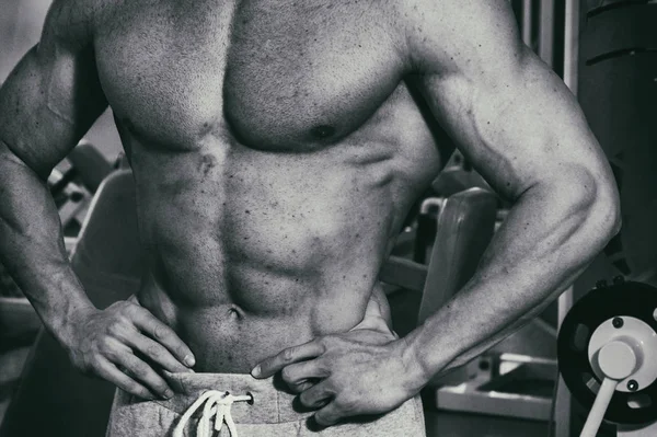 Entrenamiento de fuerza en el gimnasio — Foto de Stock