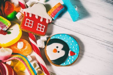 bir sürü farklı şekerler