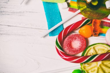 bir sürü farklı şekerler