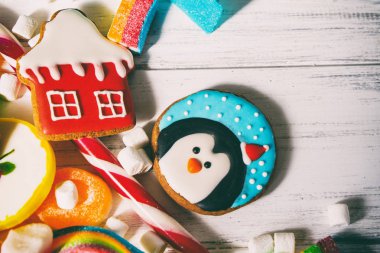 bir sürü farklı şekerler