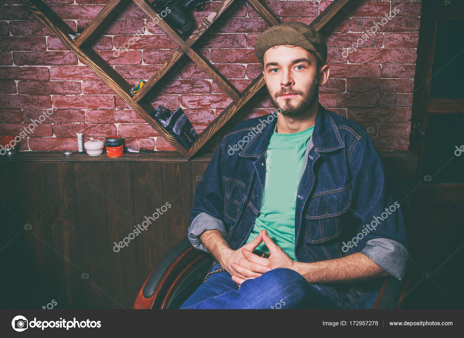 Haircut Men Barbershop Men S Hairdressers Barbers Stock Photo