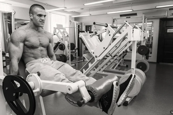 Treinamento de força no ginásio — Fotografia de Stock