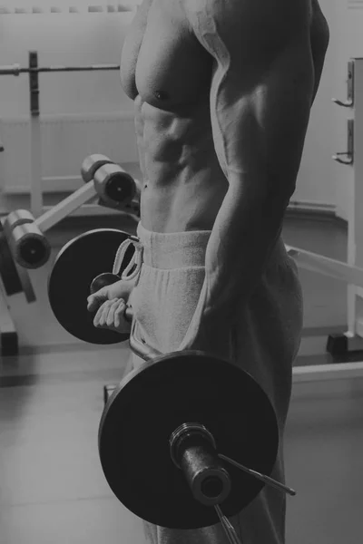 Entrenamiento de fuerza en el gimnasio — Foto de Stock