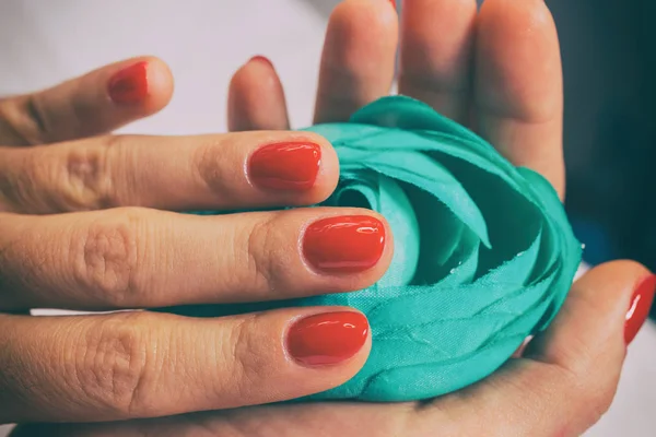 Manicure close-up — Stockfoto