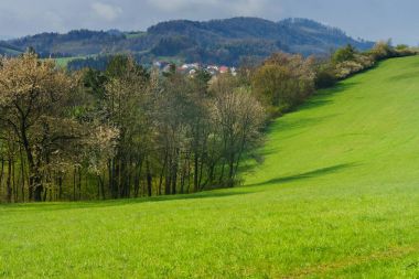 Dağlık arazinin zarif görünümü