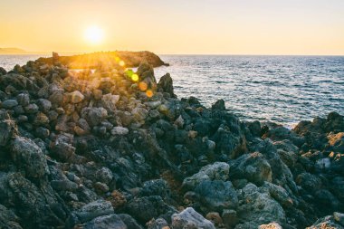 Yunanistan'da harika gün batımı