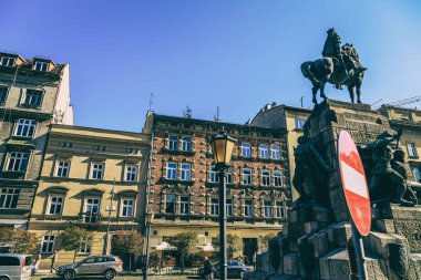 Krakow, Polonya - 15 Eylül: Krakow, Polonya üzerinde sokaklarında